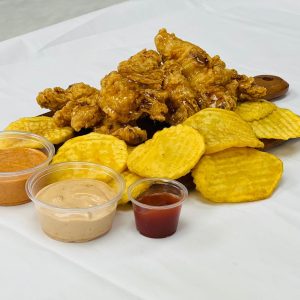 Crispy Strips with Potato 5 pieces - وجبه كرسبي استربس 5 قطع مع بطاطا والصوص الخاص